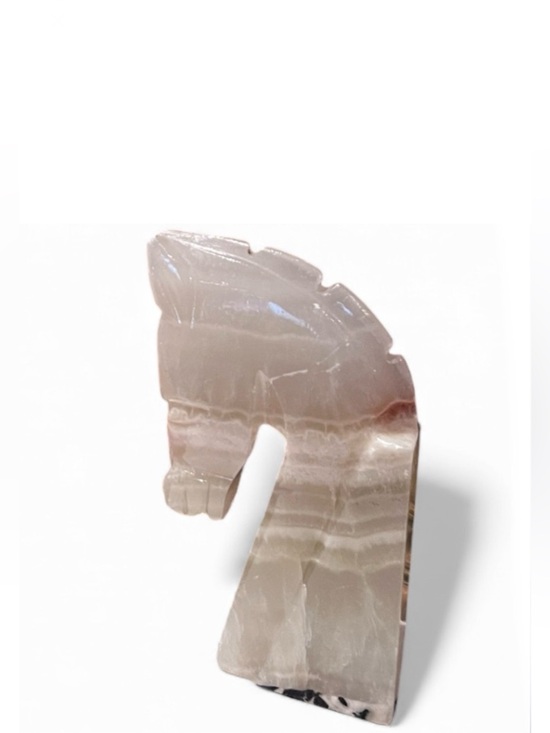Italian Other - 1960’s Italian onyx Horse Head Sculpture